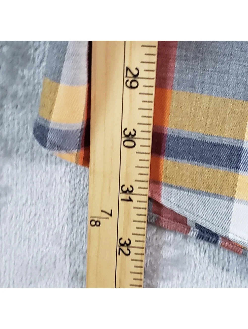 L.L.Bean Men's L Tall Plaid Cotton Woven Button-Down Long Sleeve Shirt